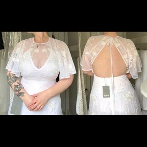 ASOS Flutter Sleeve Wedding Dress New With Tags